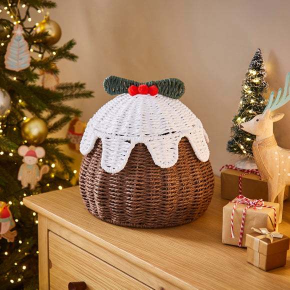 Playful storage basket in cake shape Stornfield