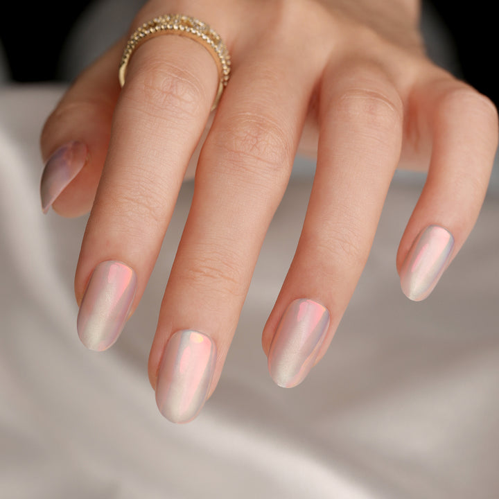 Trendy Nail Extensions with Shimmering Gradient Stornfield