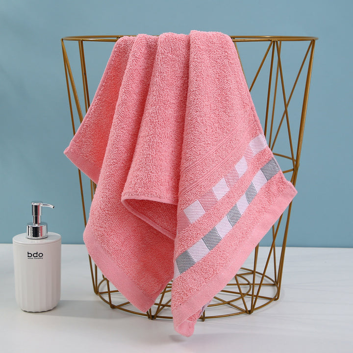 Luxury terry towel with modern check pattern Stornfield