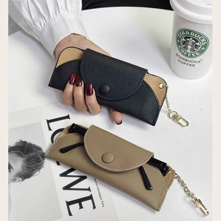 Textured Leather Zip Coin Purse Stornfield