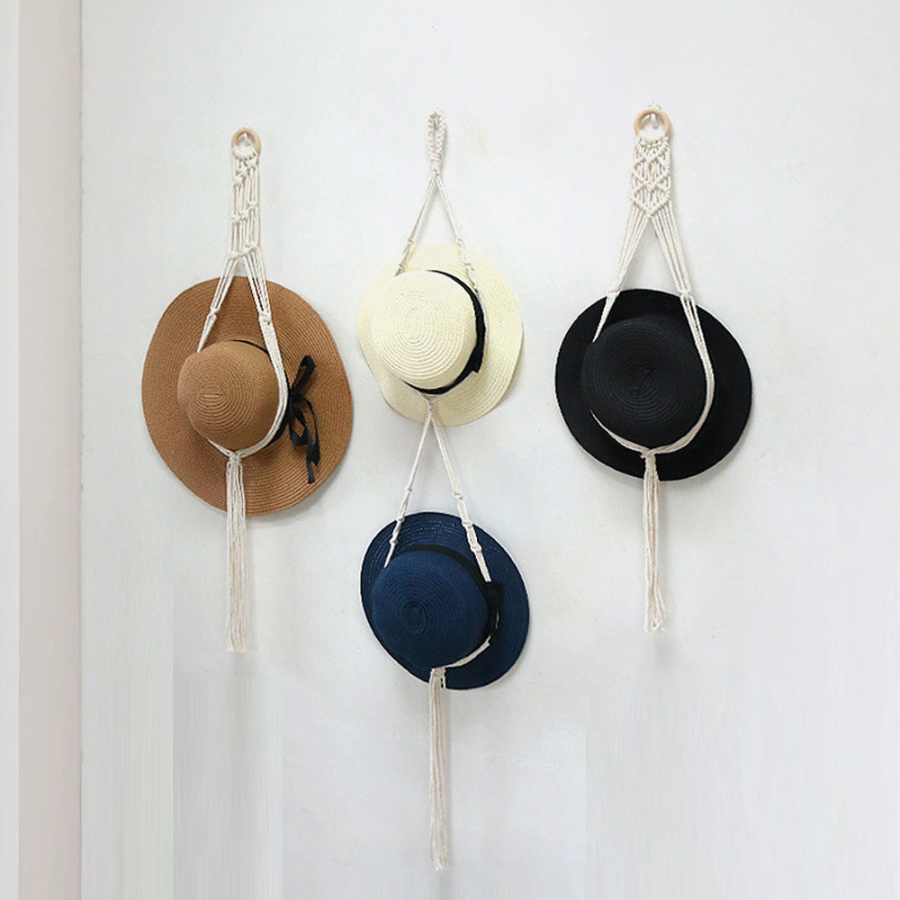 Stylish Macrame Hat Organizer Stornfield