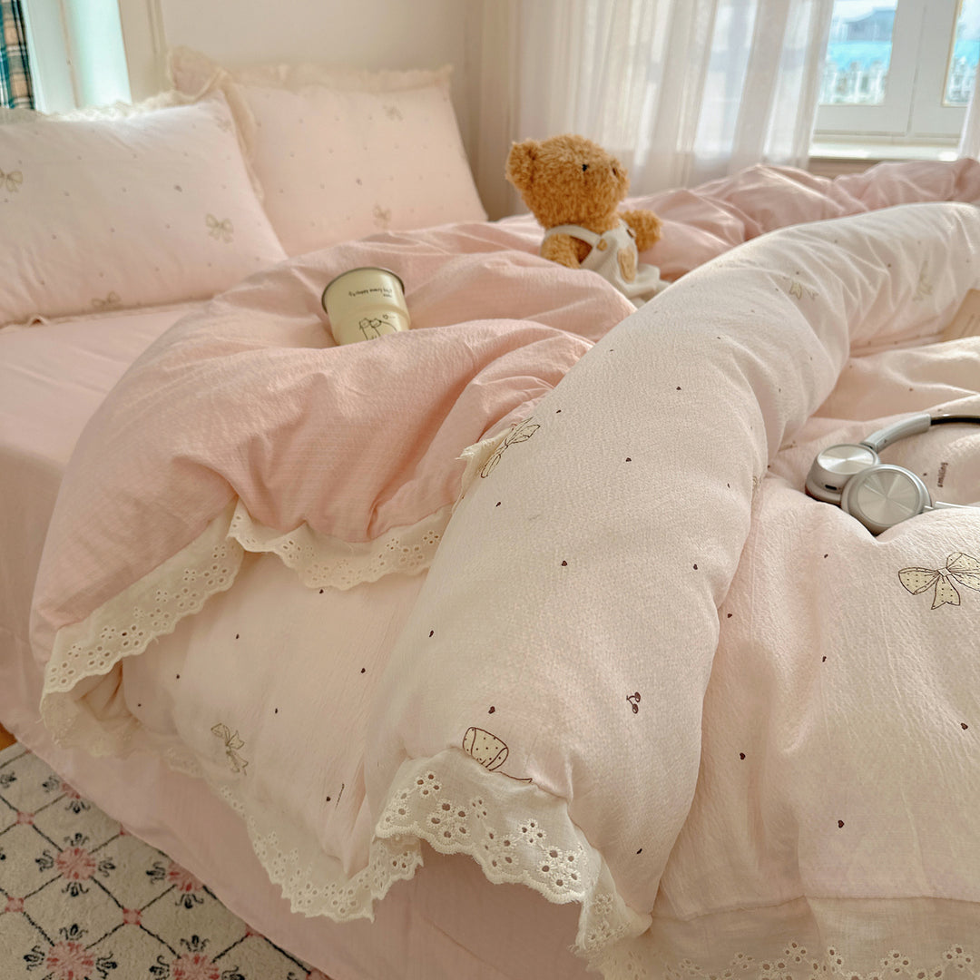 Vintage Floral Patterned Duvet Cover Set