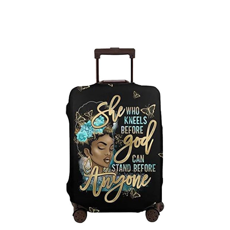 Women's hard-shell suitcase with unique skull and rose design Stornfield