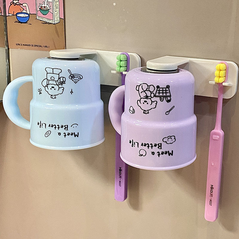 Wall-mounted cup holder with creative and playful design Stornfield