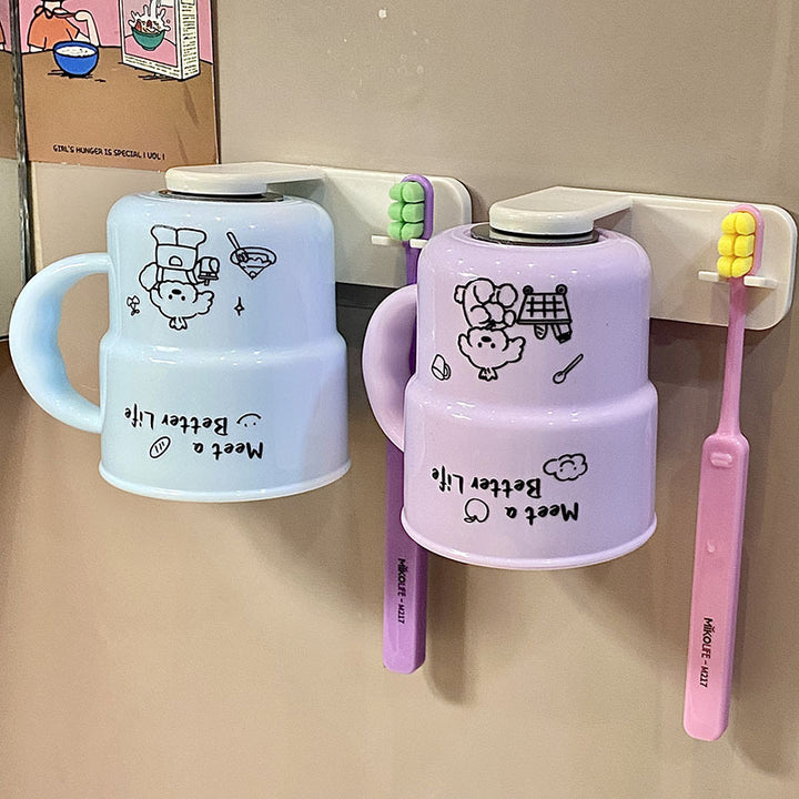 Wall-mounted cup holder with creative and playful design Stornfield