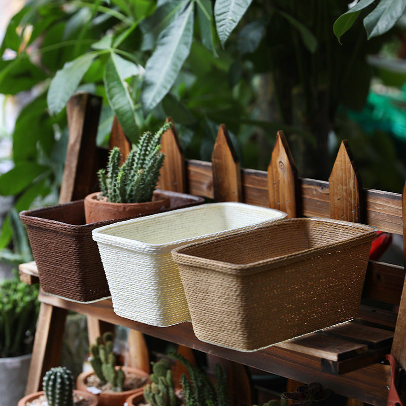 Natural Fiber Decorative Storage Container Stornfield