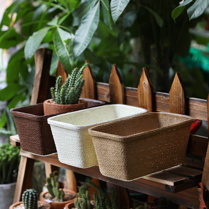 Natural Fiber Decorative Storage Container Stornfield
