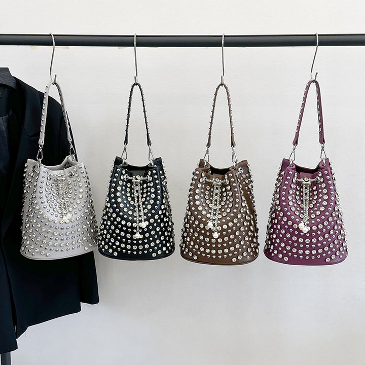 Embellished Bucket Tote Bag