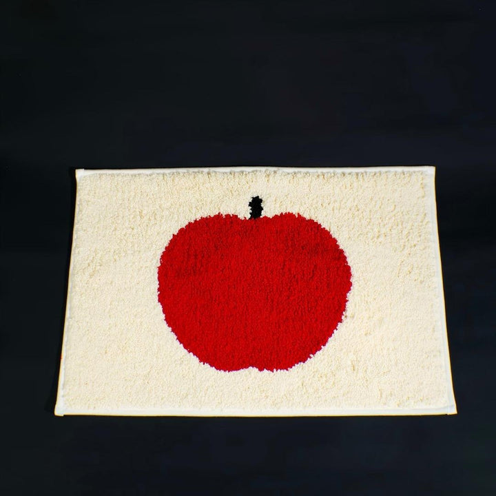 Cozy Apple-Themed Bath Mat