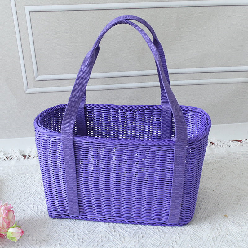 Stylish Woven Market Tote Stornfield