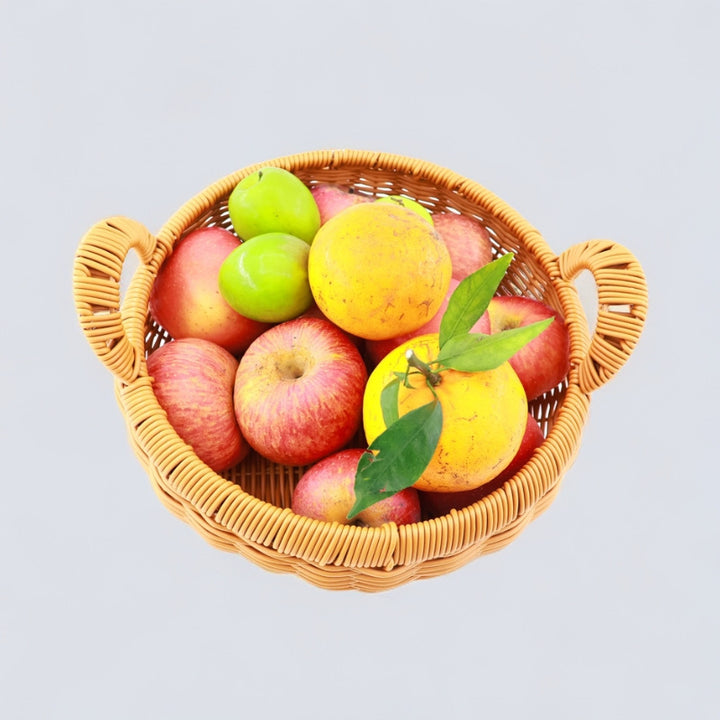 Women's storage basket with handle made of willow Stornfield