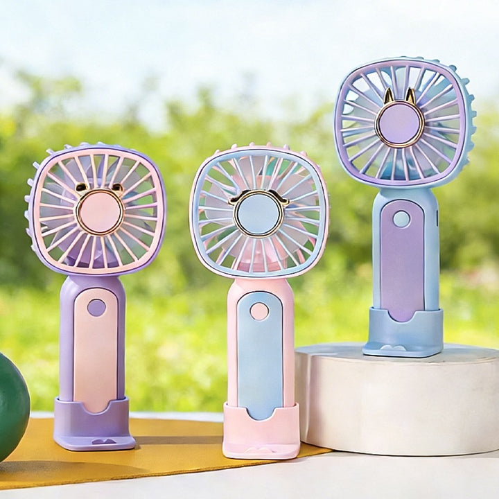 Women's Portable Hand Fan with Flexible Tilt Angle Stornfield