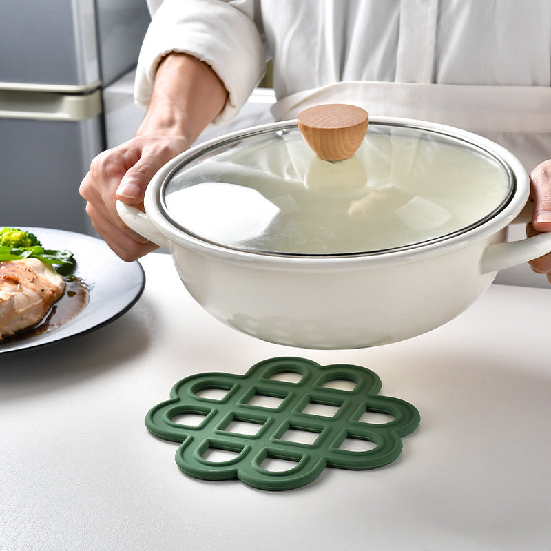Heat-resistant silicone coaster with decorative design Stornfield