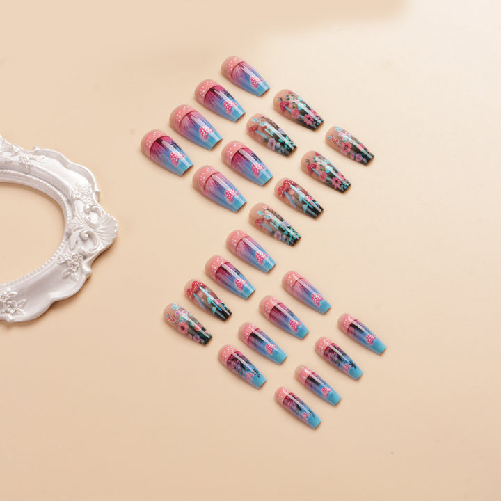 Artistic Floral Glow-in-the-Dark Nail Art Set Stornfield