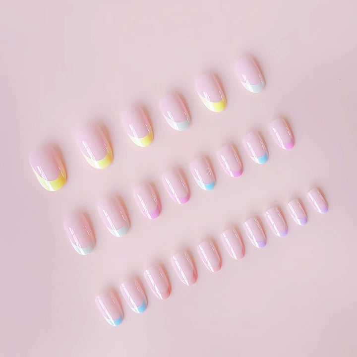 Acrylic nail set with gentle gradient and elegant tips Stornfield