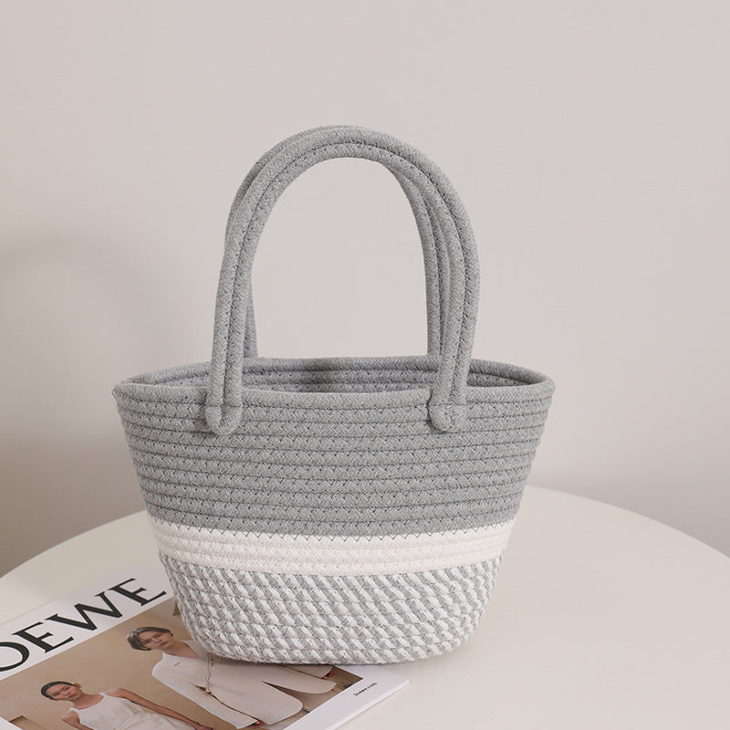 Fashionable Handbag Made of Braided Textile Stornfield
