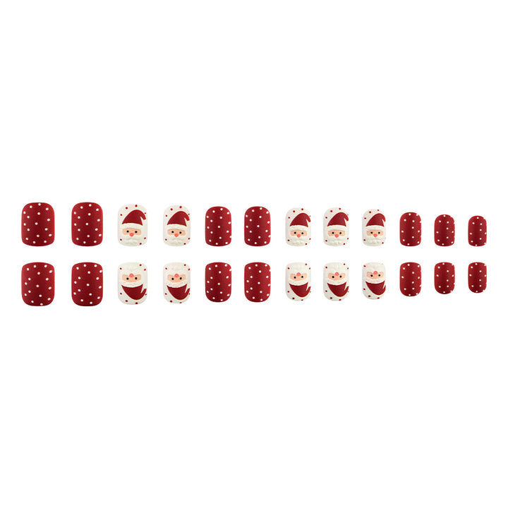 Festive Santa-Themed Nail Art Stornfield