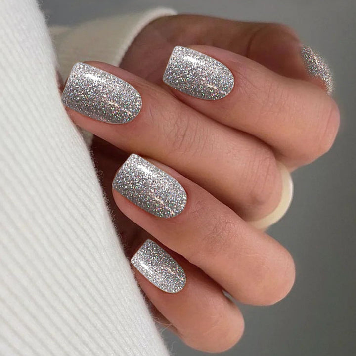 Sparkling Glitter Press-On Nails Stornfield