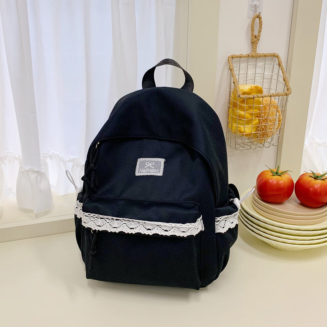 Elegant Lace-Trimmed Daily Backpack Stornfield