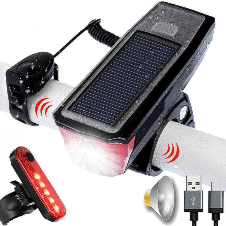 Solar-Powered Bicycle Rear Safety Light Stornfield