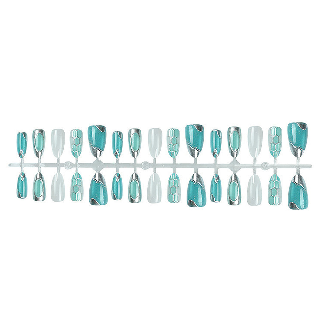 Decorative Gel Press-On Nail Set Stornfield