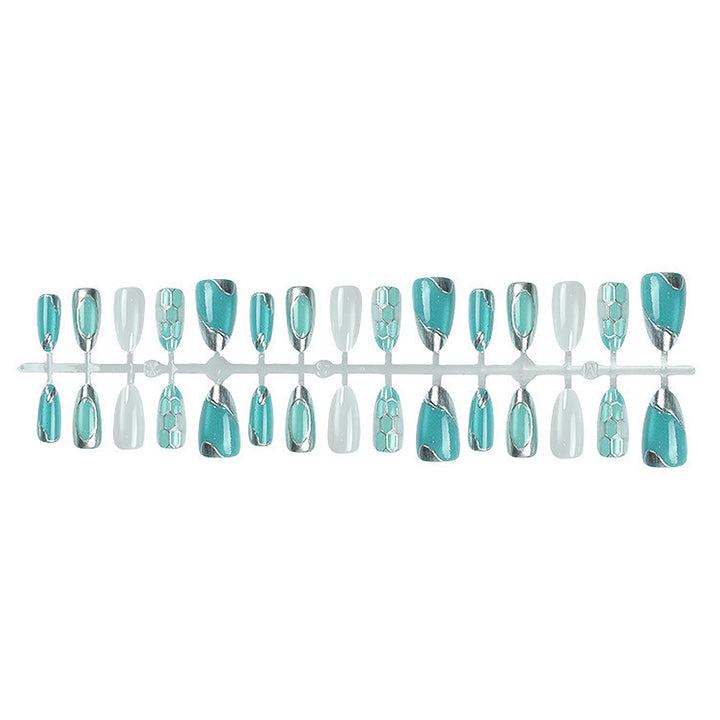 Decorative Gel Press-On Nail Set Stornfield