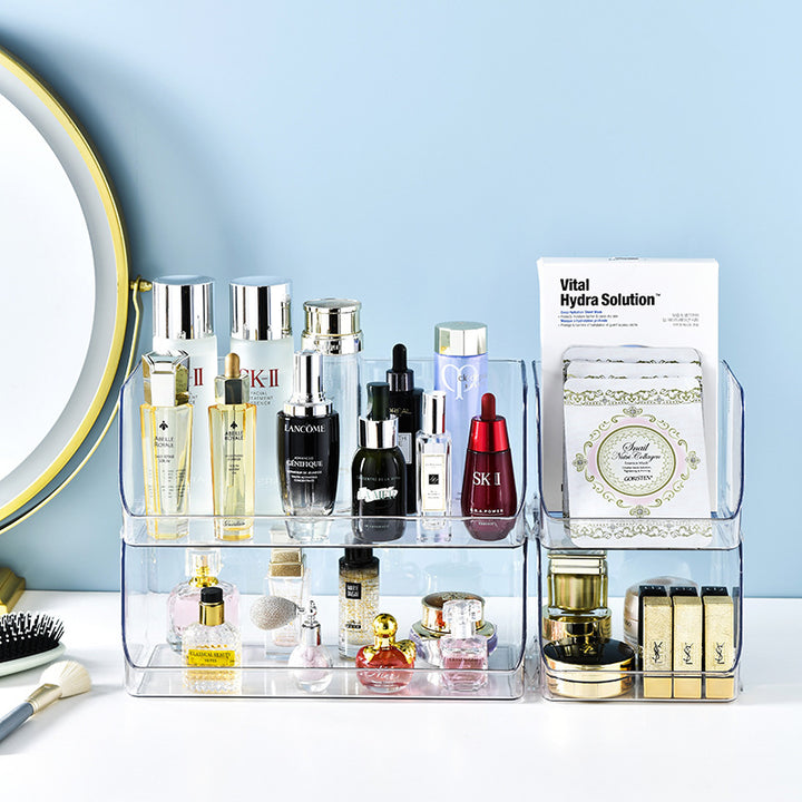 Refrigerator door storage with hanging tabs and drawer function