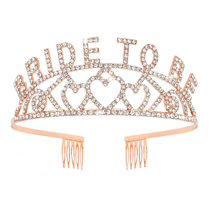 Women's Glittering Tiara with Heart Motifs Stornfield