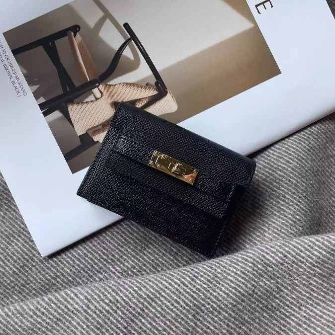 Premium Leather Cardholder with Elegant Closure Stornfield