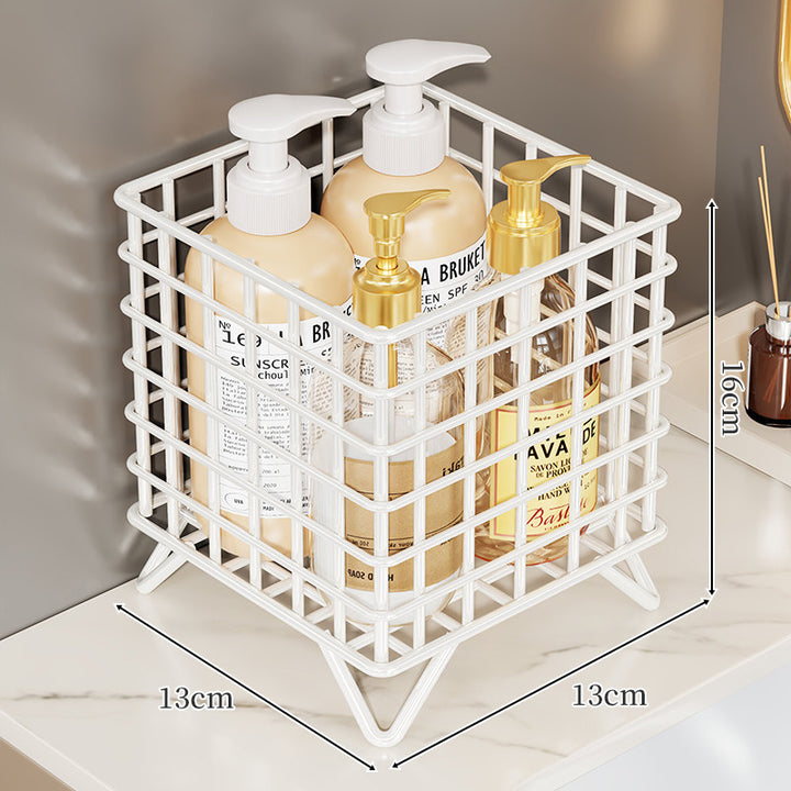 Metal Grid Countertop Dispenser Caddy with Elevated Wire Legs
