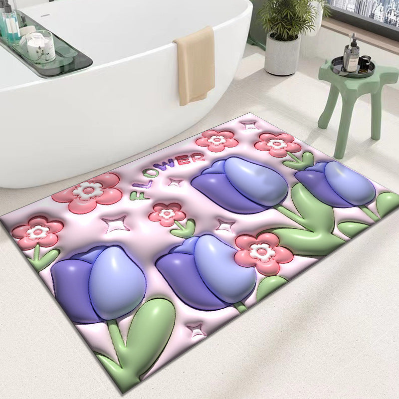 Cute Cartoon Cat Shape Bath Mat Stornfield