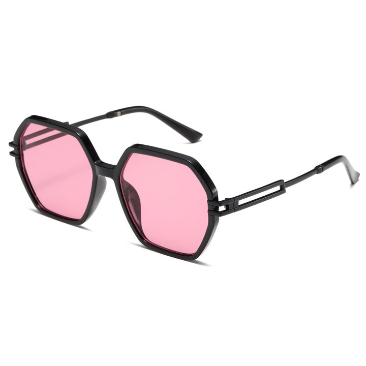 Women's fashionable sunglasses in avant-garde hexagon design Stornfield