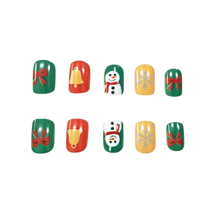 Festive Holiday Themed Acrylic Nail Art Stornfield