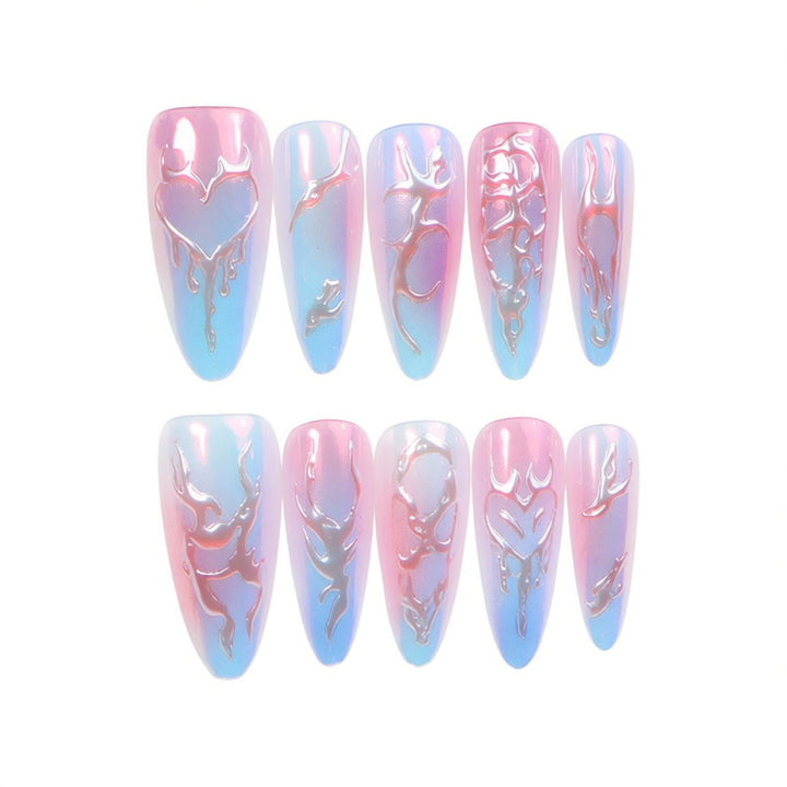 Artistic Nail Art Set with Unique Designs Stornfield