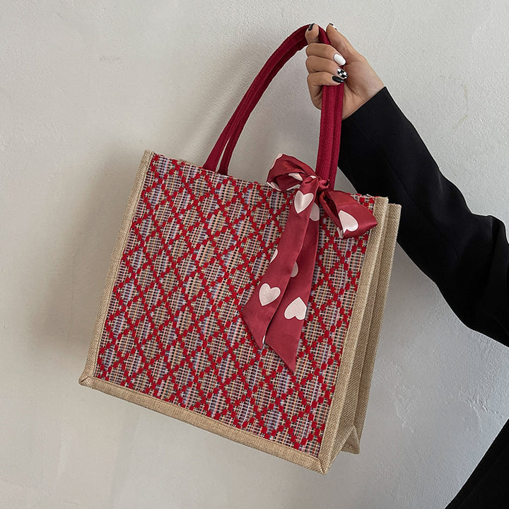 Decorative Quilted Tote Bag
