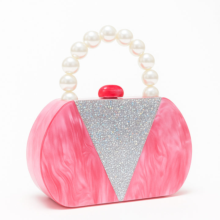 Glamorous Pearl Handle Clutch