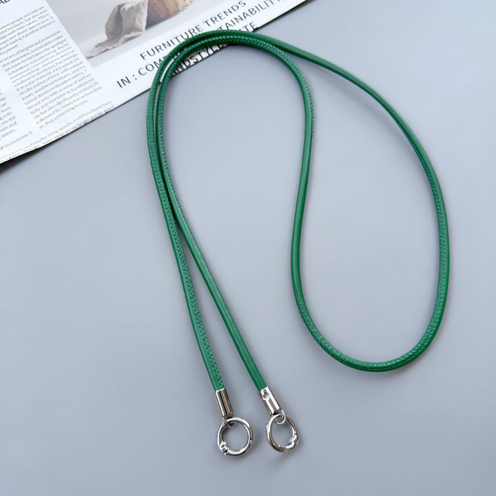 Premium Double-Ring Leather Lanyard Stornfield