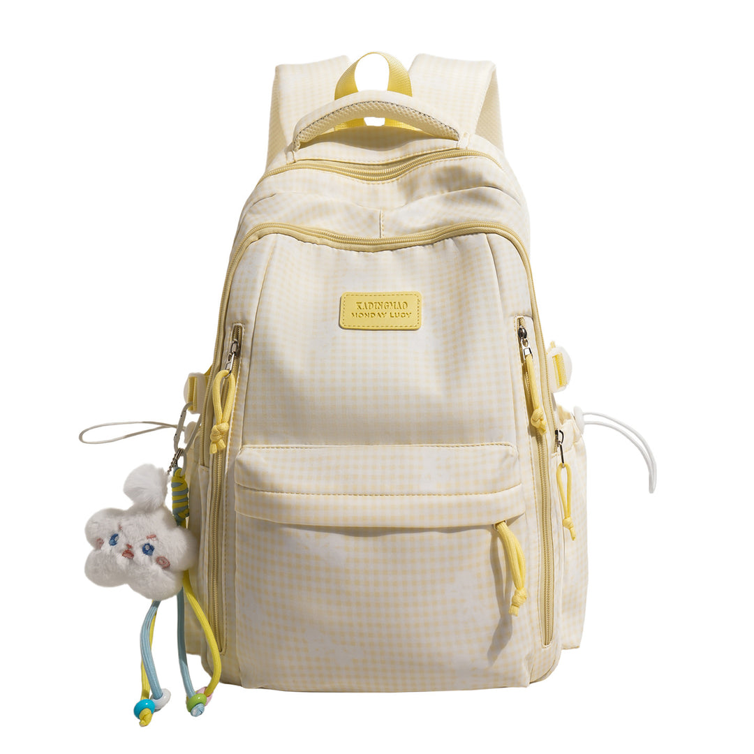 Stylish Checked Print Casual Backpack Stornfield