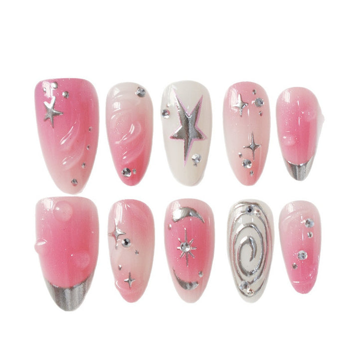 Artistic Starry Nail Art Extensions Stornfield
