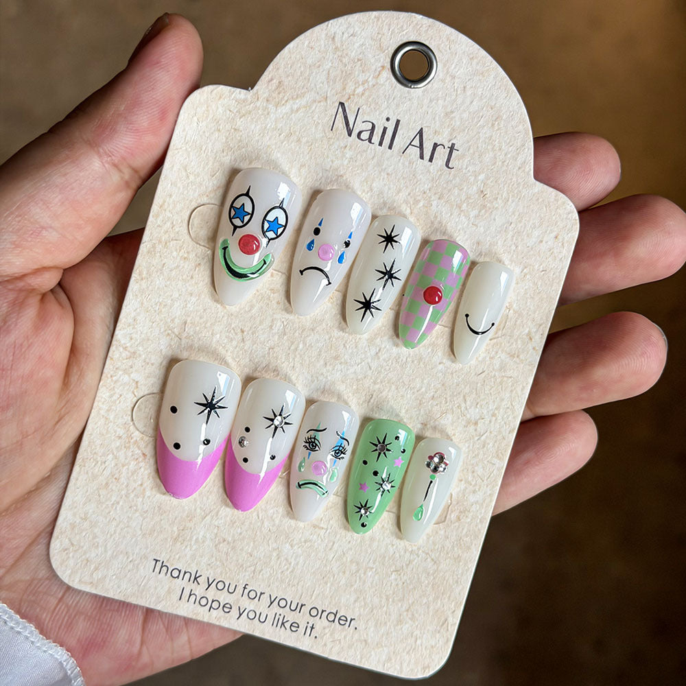Playful Press-On Nail Art Set Stornfield