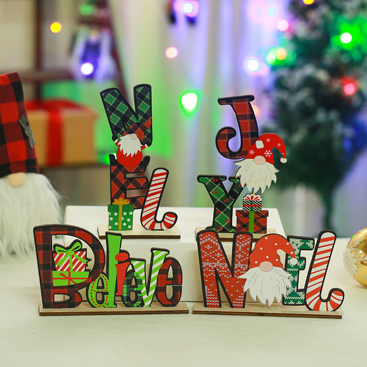 Festive wooden decoration with Christmas motif Stornfield