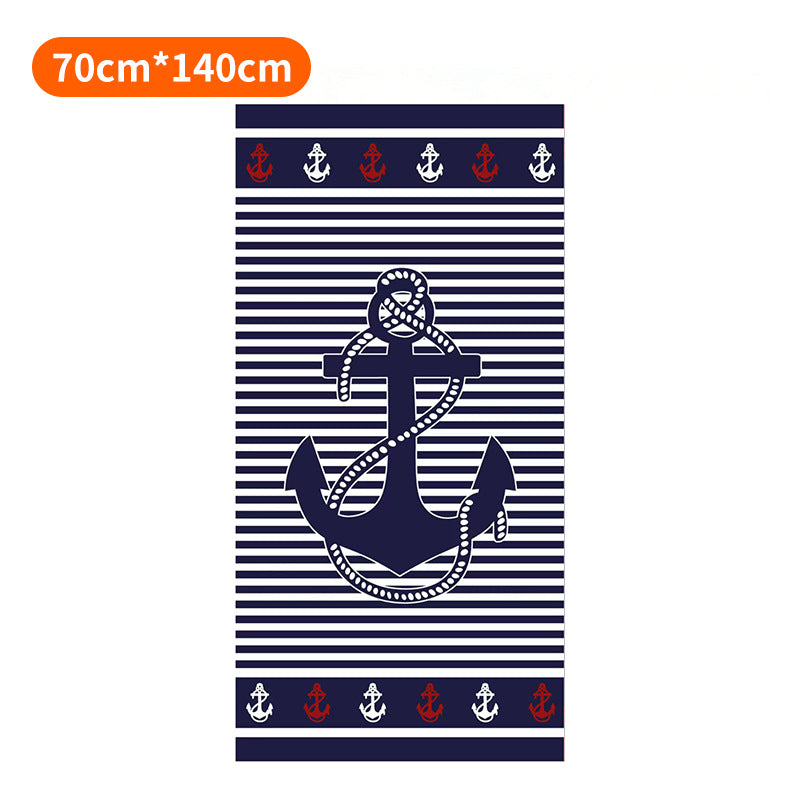Beach towel with tropical flamingo pattern Stornfield