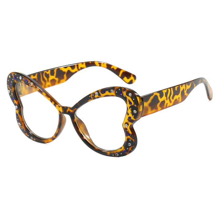 Women's playful heart-shaped sunglasses with glitter accents Stornfield