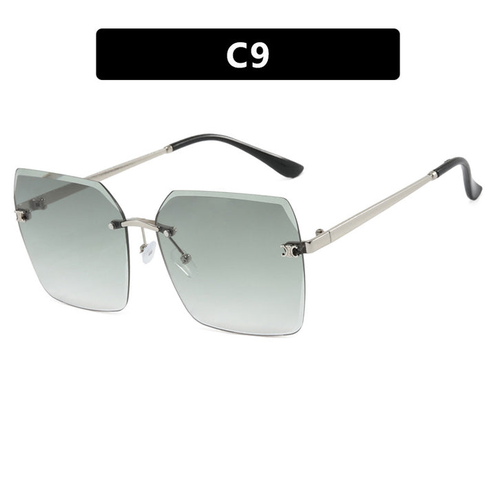 Women's square sunglasses in modern design with delicate metal frame Stornfield