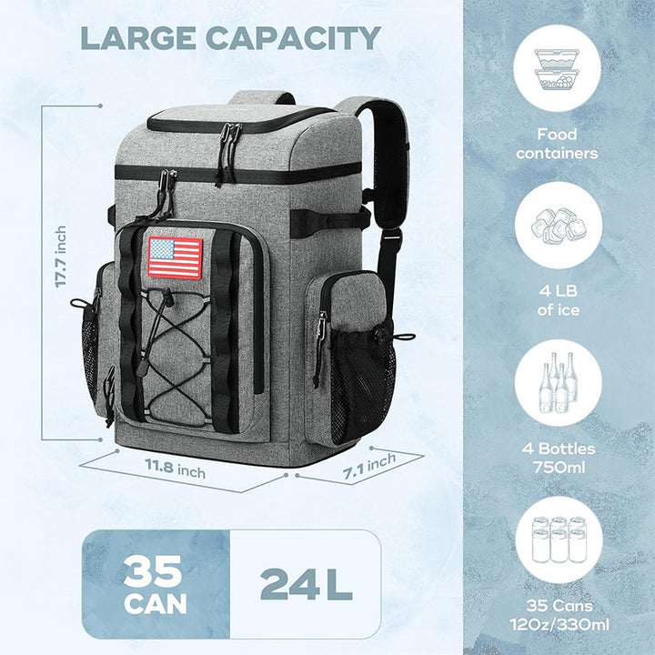 Sporty all-round backpack with multifunctional compartments Stornfield