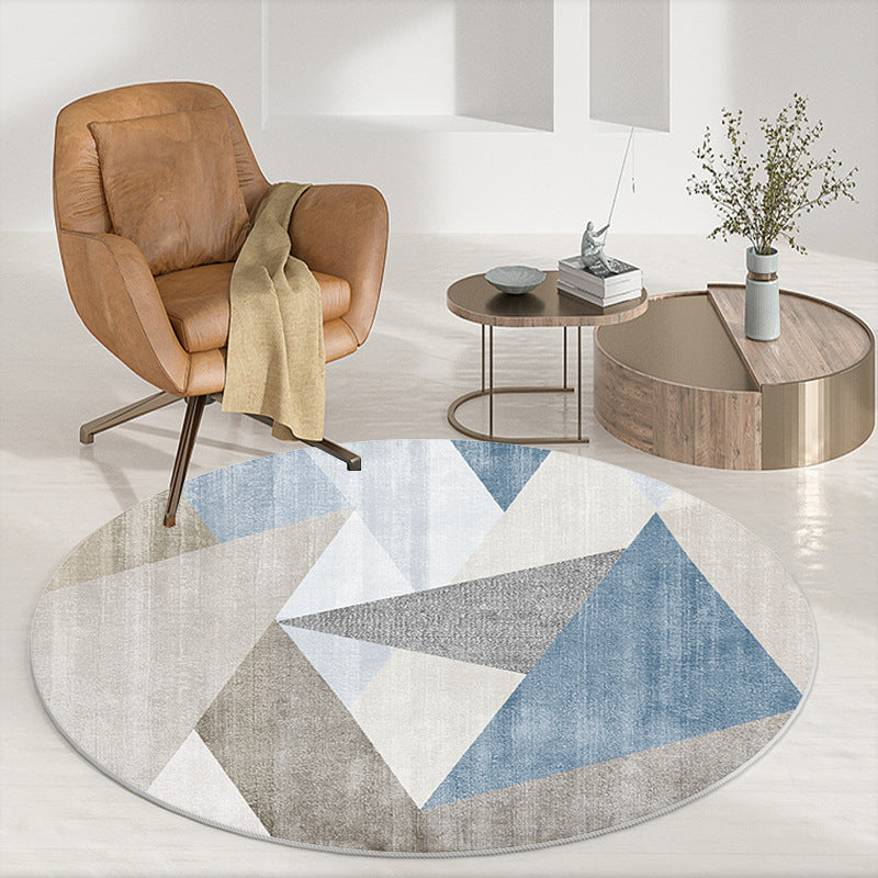 Abstract Patterned Round Area Rug Stornfield