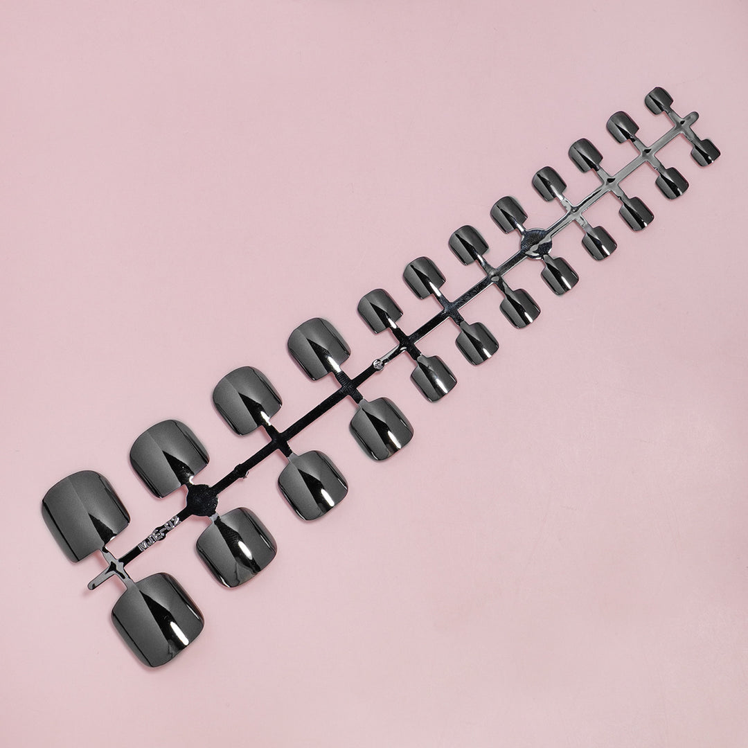 Premium Glossy Square Press-On Nails Stornfield