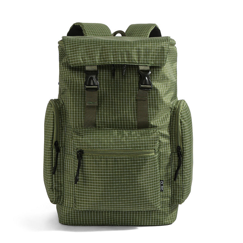 Versatile Multi-Functional Grid Pattern Backpack Stornfield