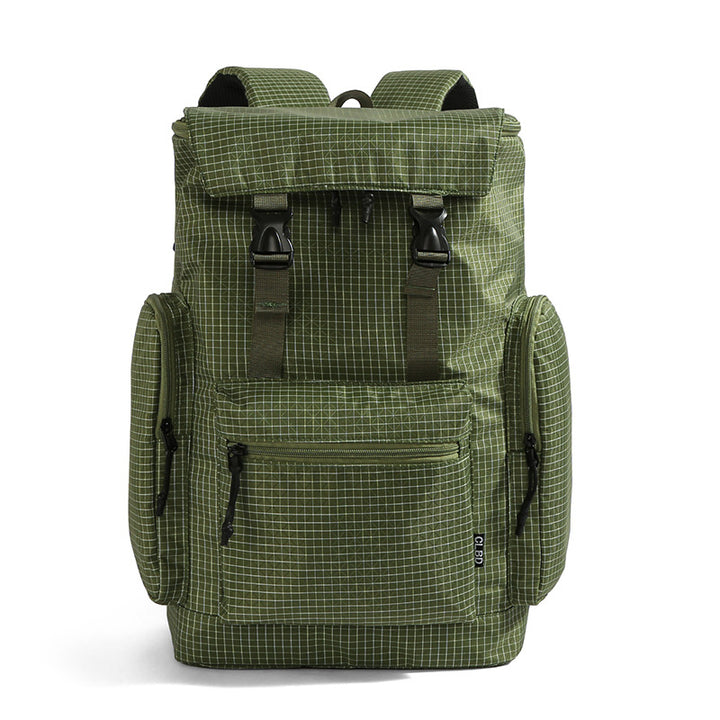 Versatile Multi-Functional Grid Pattern Backpack Stornfield