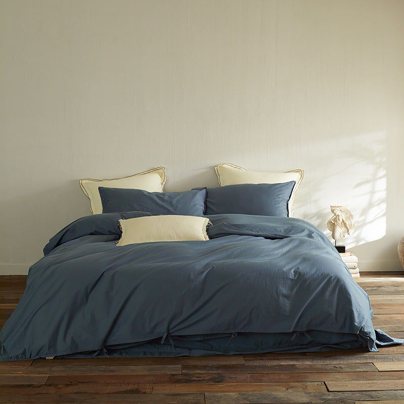 Washed Linen Duvet Cover and Pillowcase Set